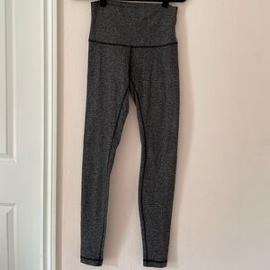 Lululemon Wunder Under High-Waisted Gray Leggings